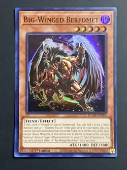 Yugioh Big-Winged Berfomet DUNE-EN004 Super Rare 1st Ed NM - Image 2