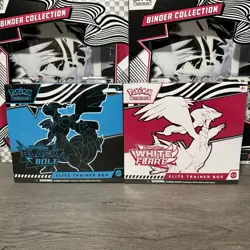 Pokemon TCG Black Bolt and White Flare Elite Trainer Box ETBs (Set of 2) - Image 1