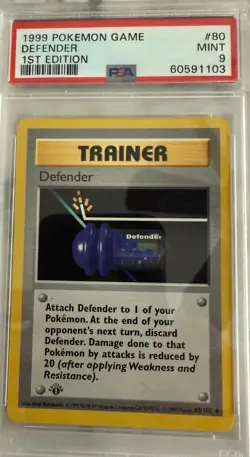 1999 Pokemon Game Defender 1st Edition Mint 9 - Image 1