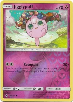 POKEMON JIGGLYPUFF 134/214 COMUNE REVERSE HOLO LEGAMI INOSSIDABILI - Image 1