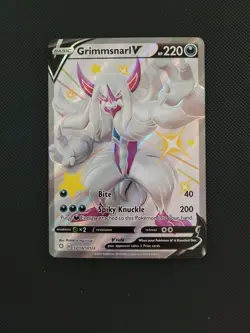 Pokemon TCG Grimmsnarl V Shining Fates SV116/SV122 Holo Shiny Holo Rare - Image 1