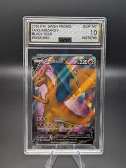 AGS 10 GEM-MT - Charizard V SWSH0 [PROMO] Pokemon TCG Black Star Promo - Image 1