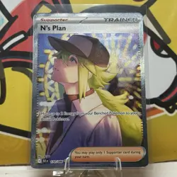 Pokemon TCG N's Plan 170/086 SIR Black Bolt Special Illustration Rare NM - Image 1