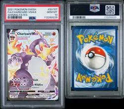Pokemon Charizard VMAX Shining Fates Full Art SV107 PSA 10 Gem Mint - Image 1