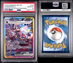 POKEMON SURGING SPARKS SPECIAL ILLUSTRATION RARE HYDREIGON EX 240/191 PSA 10 - Image 3