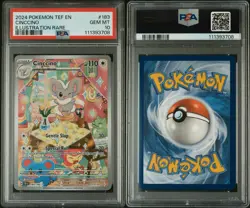 2024 Pokemon Temporal Forces Cinccino 183/162 Illustration Rare PSA 10 - Image 1