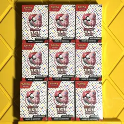 Pokemon TCG Scarlet & Violet 151 Booster Bundles (x9) Lot Sealed Unopened 820650853210 - Image 1