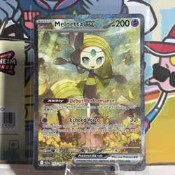 Meloetta EX SIR 167/086 Black Bolt - Near Mint NM Pokemon TCG - Image 1