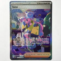 Iono 237/091 Pokemon SV: Paldean Fates Holo Special Illustration Rare - Image 1