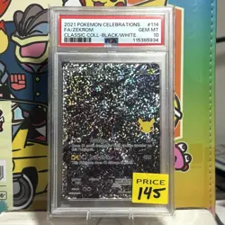 2021 POKEMON CELEBRATIONS CLASSIC COLLECTION #114 FULL ART/ZEKROM PSA 10 - Image 2