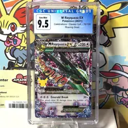 CGC Gem Mint 9.5 M Rayquaza EX 76/108 Pokemon Celebrations Classic Collection - Image 1
