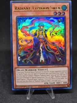 Yu-Gi-Oh! Radiant Typhoon Swen DOOD-EN014 Doom of Dimensions 1st Edition (UR) NM - Image 1