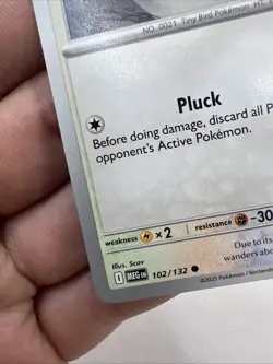 Spearow 102/132 Non Holo Mega Evolution Common Pokemon 2025 TCG Card NM - Image 5