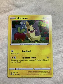 1 HD SWIRL 🌀 Morpeko SWSH031 Cosmos Holo Rare Sword & Shield Pokemon Card - NM - Image 1