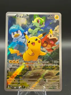 Pokemon Scarlet & Violet Paldea Evolved Pikachu #27 SVP en Pikachu Promo Card - Image 1