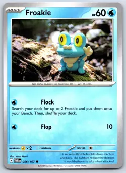 Froakie - Twilight Masquerade TWM 056/167 Yuka Morii Pokemon TCG Card NM - Image 1