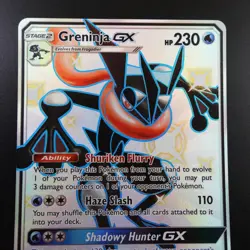 Greninja GX SV56/SV94 Pokemon Hidden Fates Holo Full Art Card - Image 2