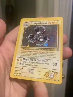 Lt. Surge's Magneton - 8/132 - Pokemon TCG Gym Heroes Holo Rare Card DMG - Image 5
