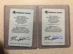 Bear Walker X Pokemon Center Umbreon & Espeon Cards NM/M - Image 2