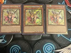 Yugioh 3x Dark Magician Girl the Magician's Apprentice Secret Rare Card ALIN - Image 1
