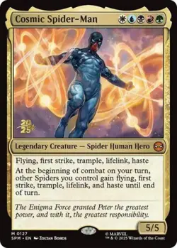 MTG English Cosmic Spider-Man NM Foil Promos: Prerelease Cards - Image 1