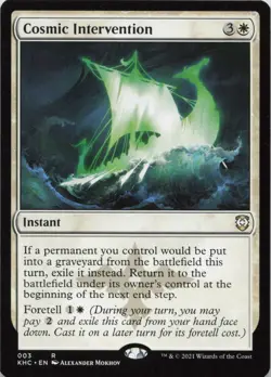 Cosmic Intervention R Commander: Kaldheim 3 LP-NM MTG - Image 1