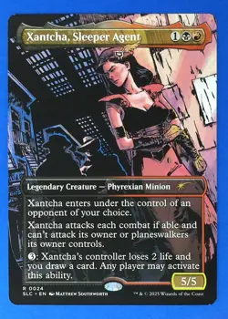 MTG Xantcha, Sleeper Agent Secret Lair Encyclopedia Of Magic NM 0024 RARE - Image 1