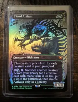 MTG - Fiend Artisan (Borderless FOIL) Special Guests - Mint - Unplayed - Image 1