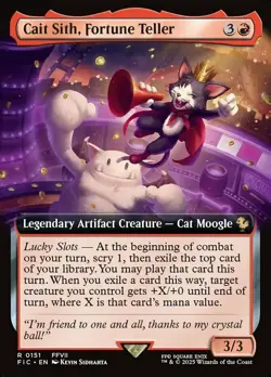 Cait Sith, Fortune Teller - Extended Art Light Play, English Magic the Gathering - Image 1
