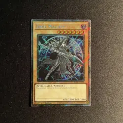Yu-Gi-Oh! Dark Magician (7th Art) RA04-EN106 Stampede Platinum Secret Rare NM - Image 1
