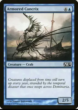 X 1 Armored Cancrix NM 044 M14 MTG Magic The Gathering - Image 1