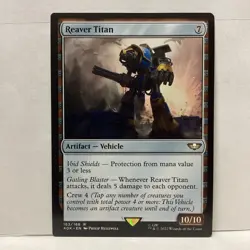 MTG Reaver Titan Magic: The Gathering Warhammer 40K Rare #163 - Image 1