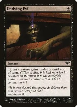 Undying Evil 1x MtG Dark Ascension PLAYED - Image 1