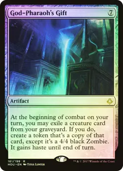 MTG FOIL God-Pharaoh's Gift - Hour of Devastation #161 - Image 1