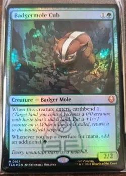 Badgermole Cub FOIL MTG Avatar: TLA Nm/M *ON HAND* - Image 1