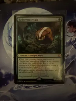 WOTC Avatar: The Last Airbender Badgermole Cub (MR) (Foil) NM - Image 1