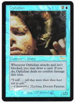 Ophidian FNM DCI Friday Night Magic Promos FOIL Blue Promo Creature MTG NM AZ1 - Image 1