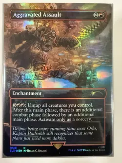 Aggravated Assault (Borderless) Secret Lair Drop Foil - Image 1