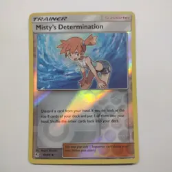 POKEMON MISTY'S DETERMINATION 62/68 REVERSE HOLO HIDDEN FATES NM NEAR MINT - Image 1