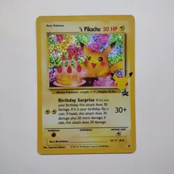 Birthday Pikachu Black Star Promo #24 Pokemon Celebrations 25th Anniversary MINT - Image 1