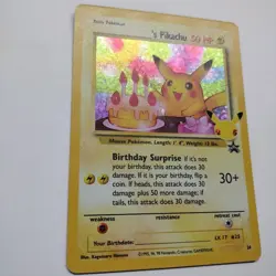 Birthday Pikachu Black Star Promo #24 Pokemon Celebrations 25th Anniversary MINT - Image 2