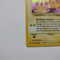 Birthday Pikachu Black Star Promo #24 Pokemon Celebrations 25th Anniversary MINT - Image 3