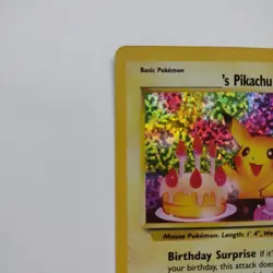 Birthday Pikachu Black Star Promo #24 Pokemon Celebrations 25th Anniversary MINT - Image 4