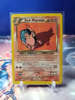 Dark Magcargo 18/105 Neo Destiny Regular Rare Pokemon TCG LP-MP - Image 1