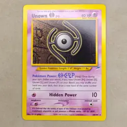 Unown H Neo Destiny Set Non-Holo Rare # 28/105 Pokemon Card - NM Near Mint - Image 1