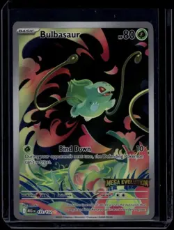 Pokemon TCG Bulbasaur 133/132 Mega Evolution Stamped Promo NM - Image 1