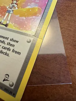 Pokemon TCG Trainer: Lass Base Set 2 Unlimited Rare 104/130 LP - Image 2