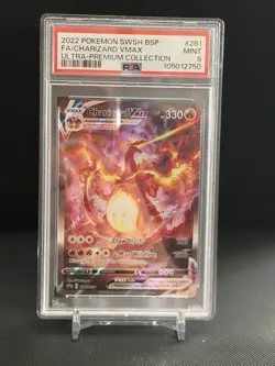 2022 POKEMON SWSH BLACK STAR PROMO #261 FULL ART/CHARIZARD VMAX PSA 9 🐦‍🔥 - Image 1