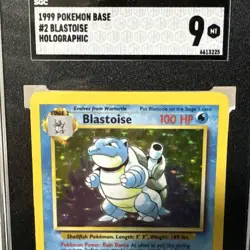 SGC 9 Blastoise - Pokemon Base Set 2 - Mint Holo - 2/102 - Free Shipping - Image 2