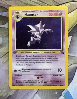 Pokemon TCG First Edition Haunter Fossil Holo 1999 6/62 NM Never Played - Image 1
